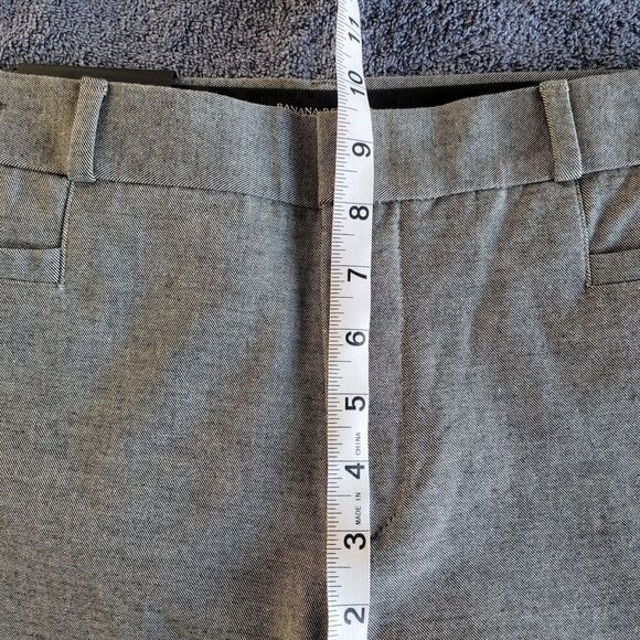 Banana Republic High Rise Sloan Dress Pants Trouser Womens 8 Gray Stretch Nwt - Picture 4 of 9